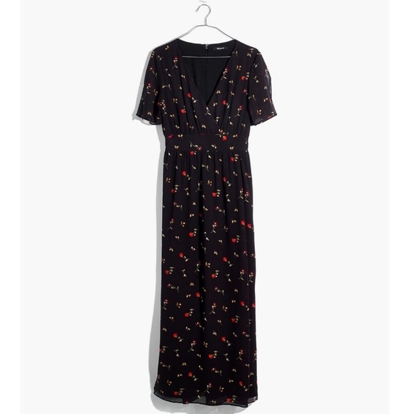 Madewell Tulip-Sleeve Maxi Dress in Sweet Blossoms Sz 2 - Picture 4 of 15